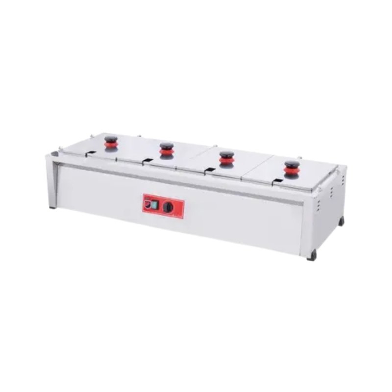 Işıkgaz Silverinox BM04  4  Hazneli Set Üstü Elektrikli 1/2 GN Benmari